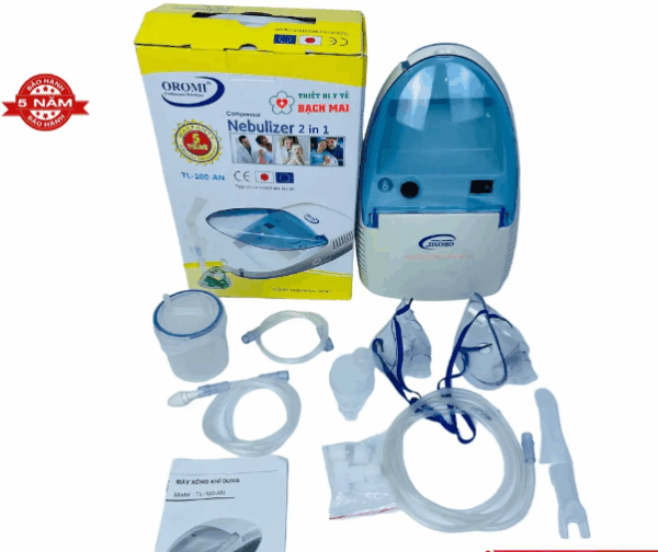 Máy xông khí dung + Hút dịch mũi 2 trong 1 Oromi TL100-AN