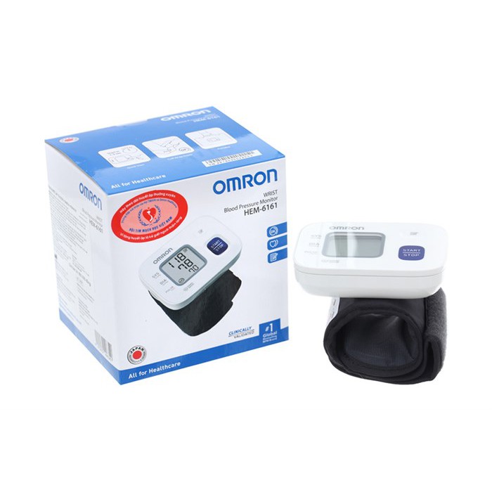 Alternative view of Máy đo huyết áp cổ tay Omron HEM-6161
