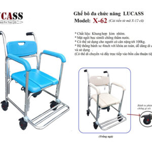 Ghế bô vệ sinh - ghế tắm LUCASS X62