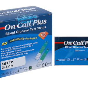 Que thử đường huyết On Call Plus (Hộp 25 que)