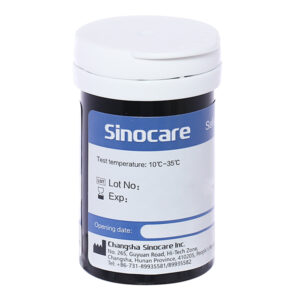Alternative view of Que thử đường huyết Sinocare hộp 50 que